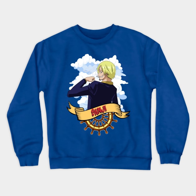 One piece anime - Vinsmoke Sanji Crewneck Sweatshirt by mounier